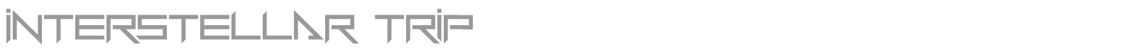 Interstellar Trip font preview
